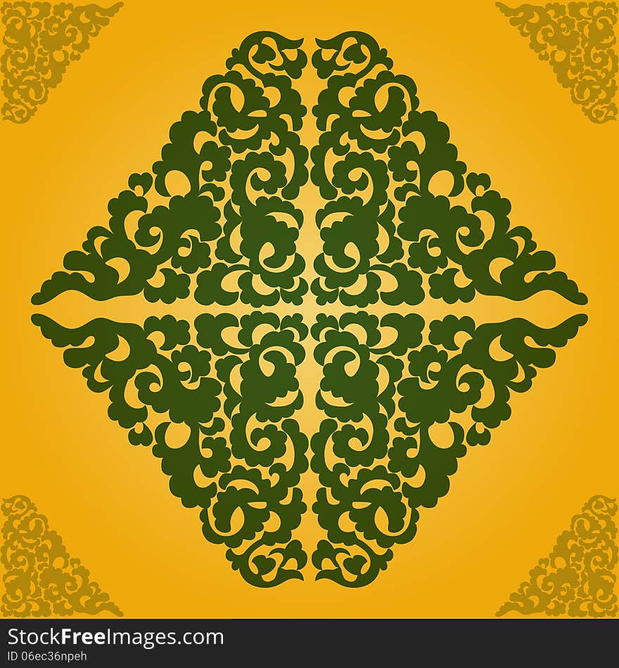 Elegant background with lace ornament