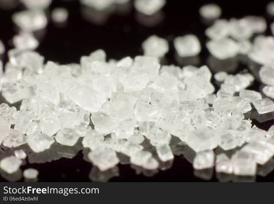 Sugar crystals.