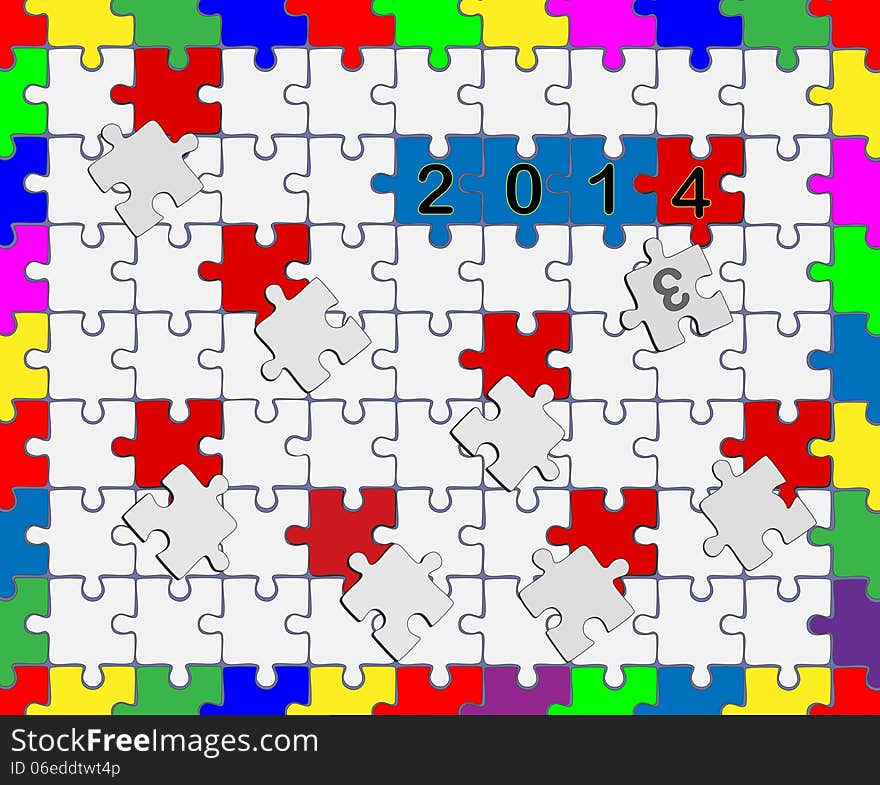 6 Jigsaw drop-down puzzle 2013- 2014 - Your text