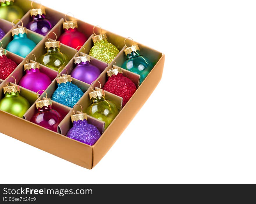 Box With Christmas Decorations