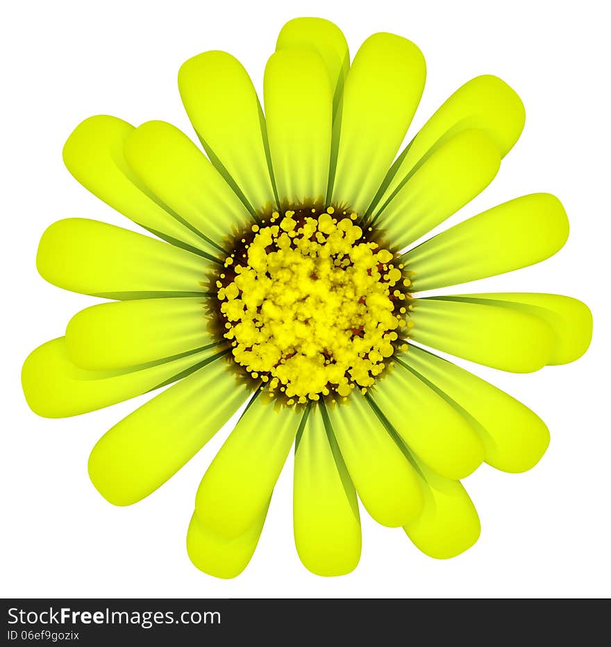 Daisy abstract vector illustration isolated eps 10. Daisy abstract vector illustration isolated eps 10