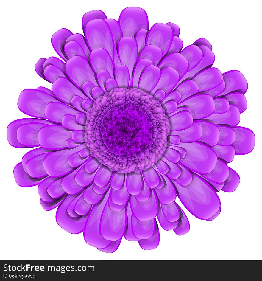 Flower abstract vector illustration isolated eps 10