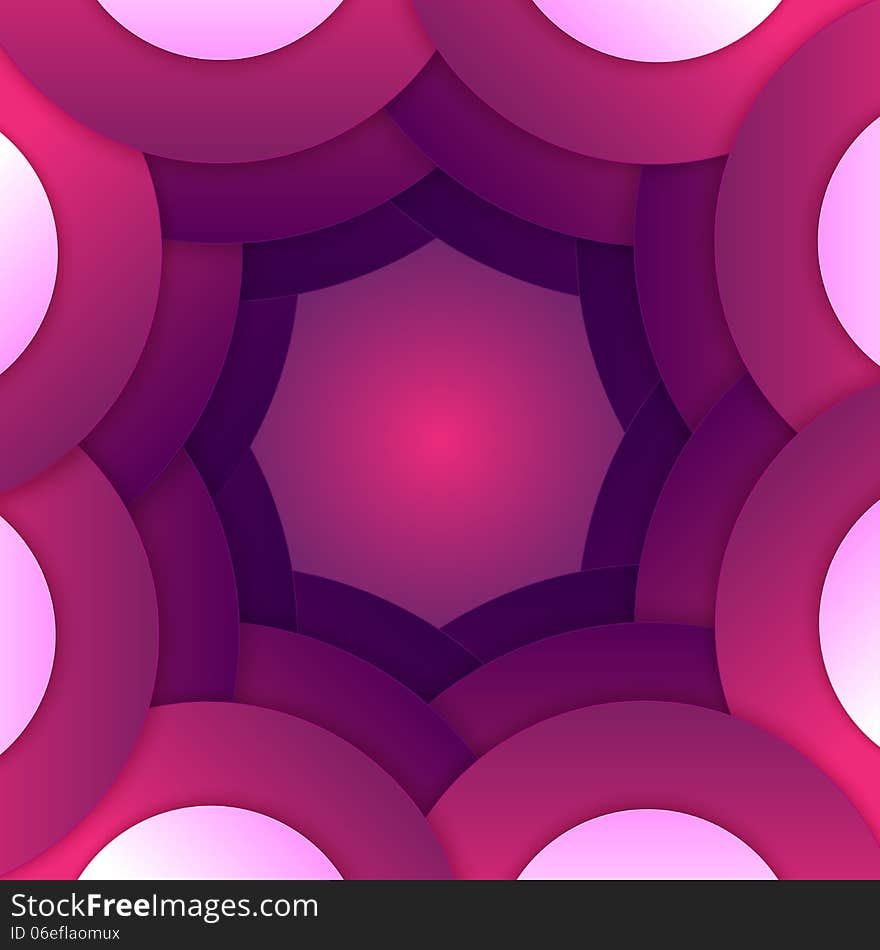 Abstract purple paper round shapes background. RGB EPS 10