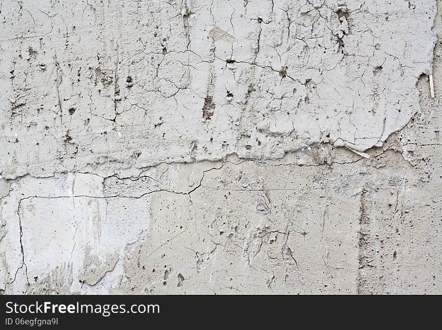 Cracked plaster