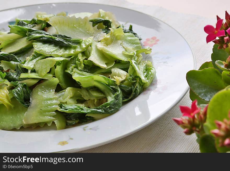 Delicious fry stir vegetables