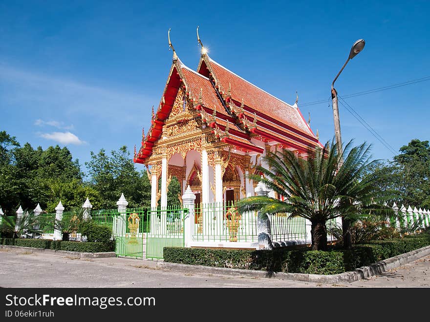 Thai local temple in Rayong. Thai local temple in Rayong