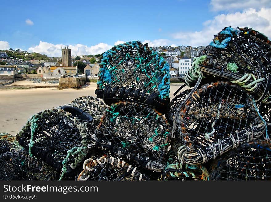 Lobster Pots At St Ives