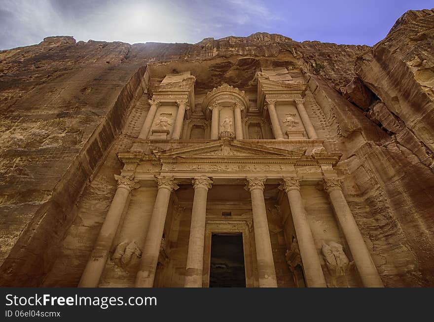 Petra's temples, tombs, theaters and other buildings are scattered over 400 square miles. UNESCO world heritage site and one of The New 7 Wonders of the World. Petra's temples, tombs, theaters and other buildings are scattered over 400 square miles. UNESCO world heritage site and one of The New 7 Wonders of the World.