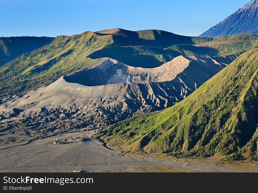 Bromo Volcano Mountain in Tengger Semeru National Park, East Java, Indonesia. Bromo Volcano Mountain in Tengger Semeru National Park, East Java, Indonesia