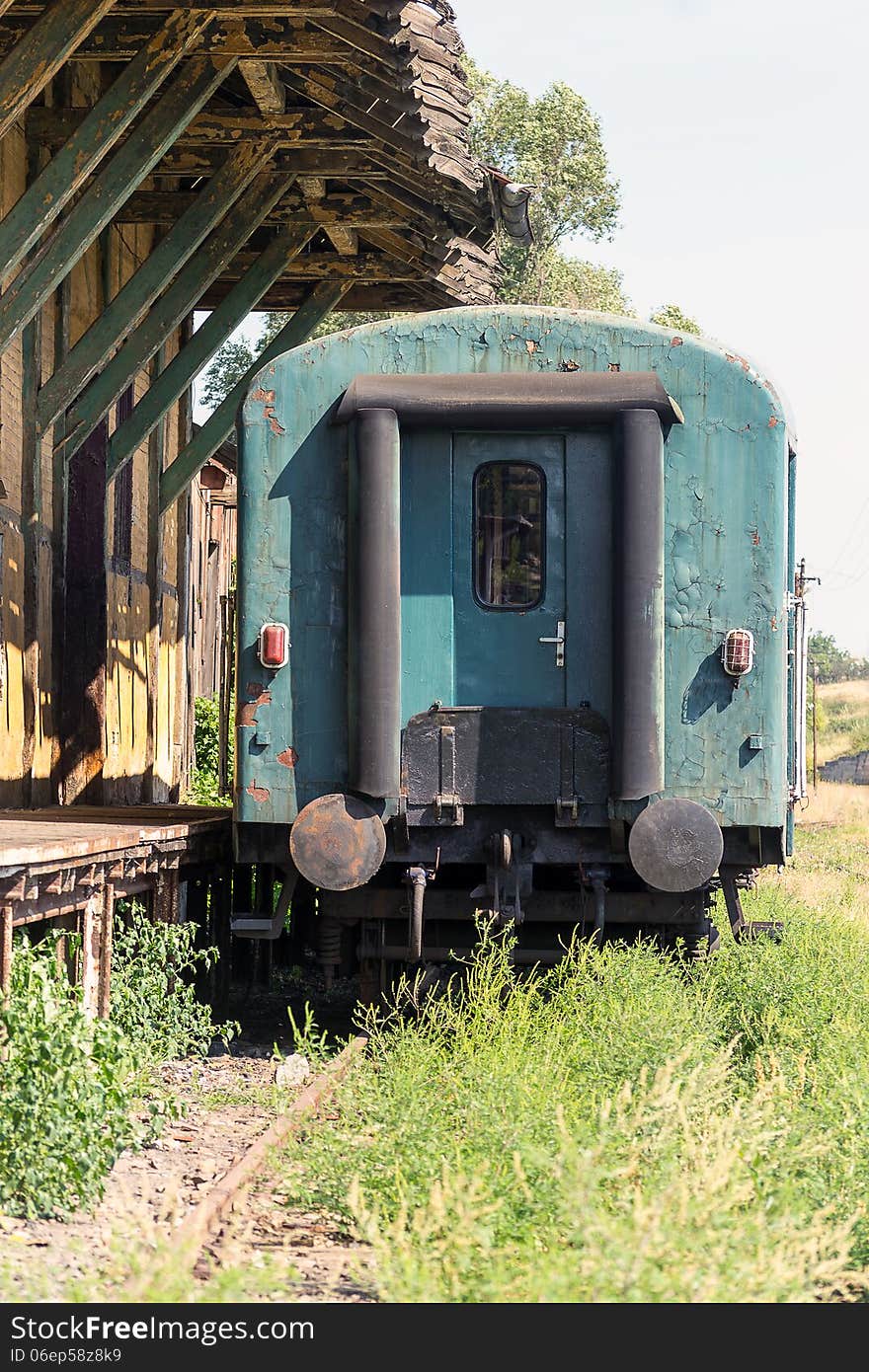 Old Rusty Train Wagon