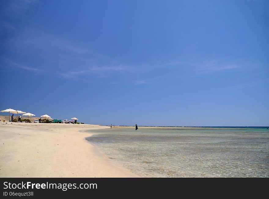 Desert Beach On Sea