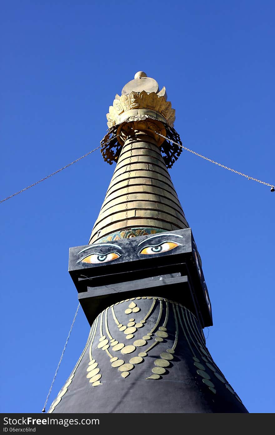 Tower in a tibetan temple