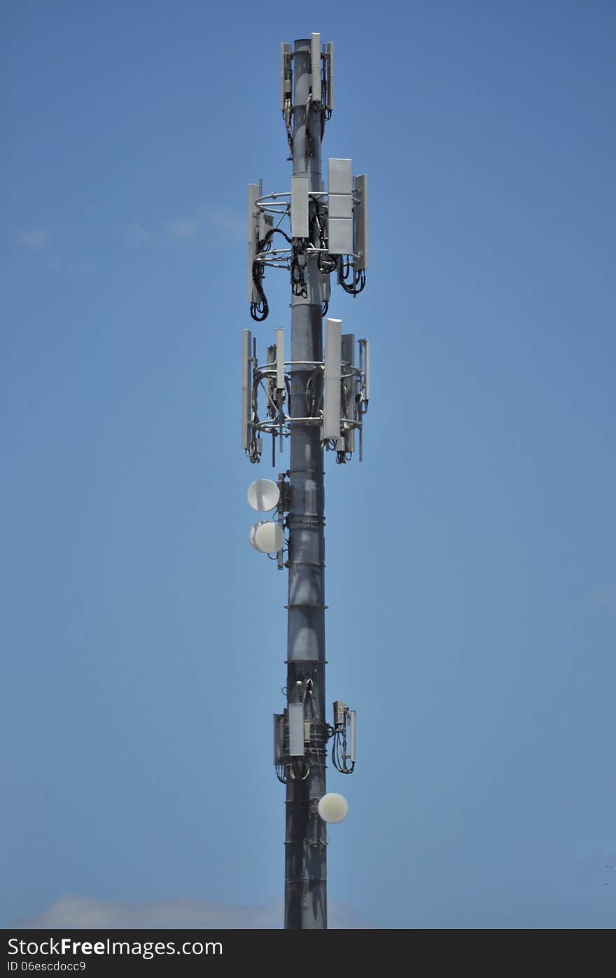 Telecommunications and microwave tower