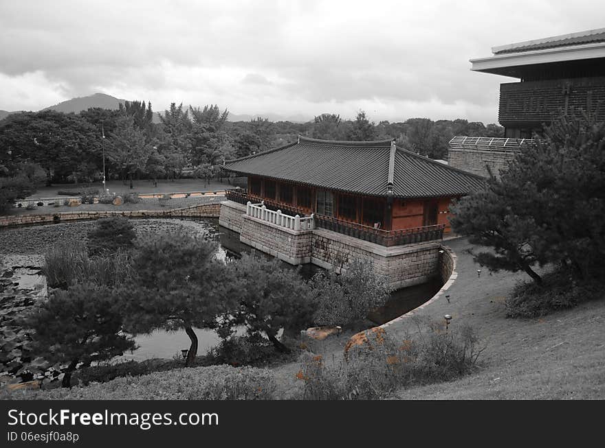 Red Temple in Korea