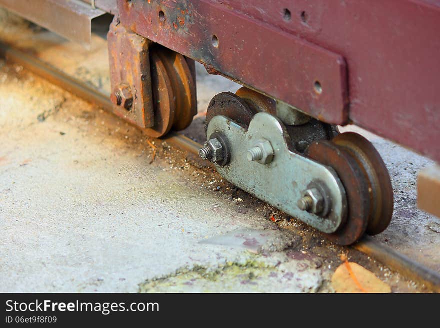 Closeup A Wheel Door