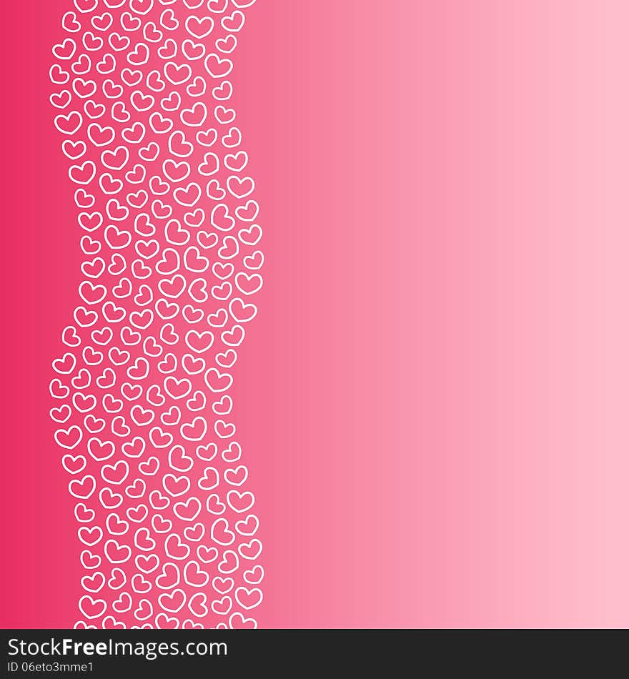 Valentine's day banner, vector illustration. Valentine's day banner, vector illustration