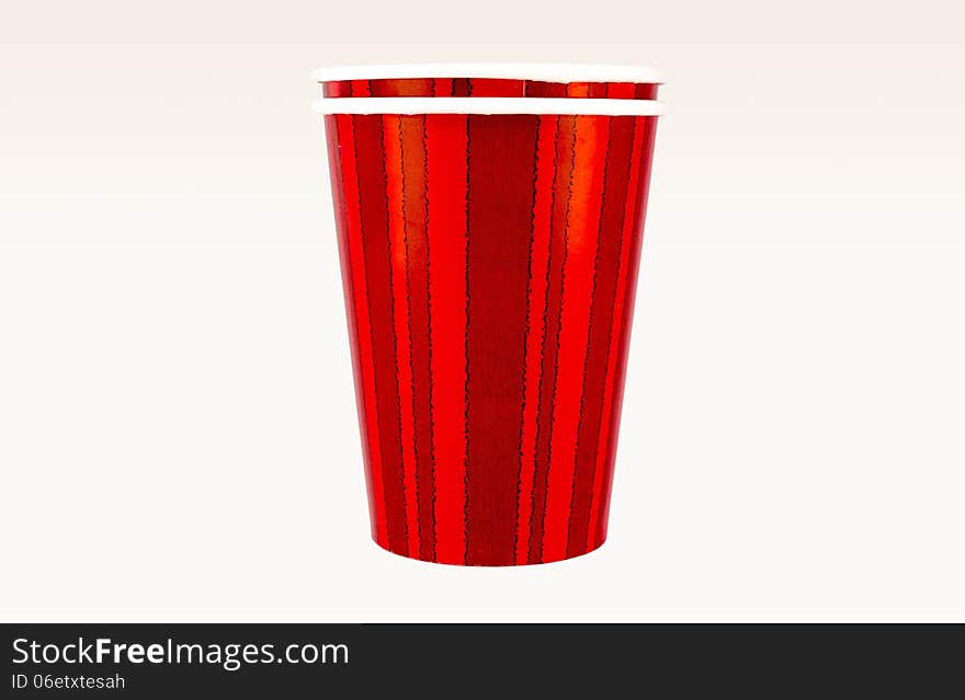 Red Cup isolated on the white