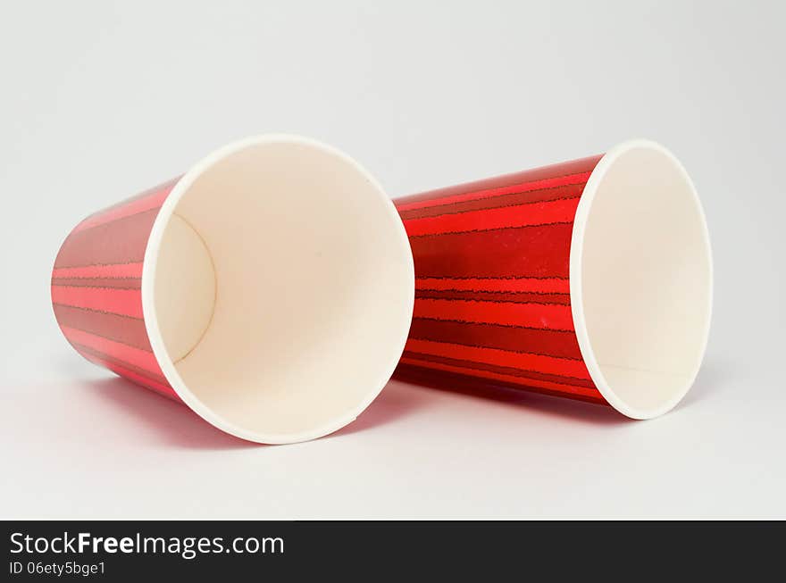 Red Cup isolated on the white