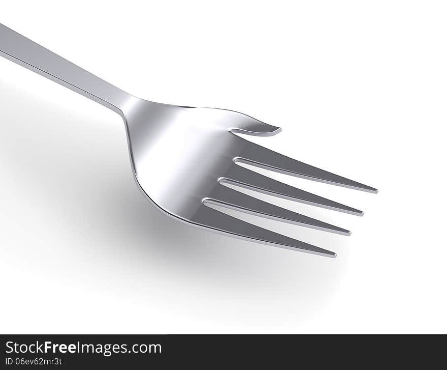 Fork representing a open hand begging for food. Fork representing a open hand begging for food