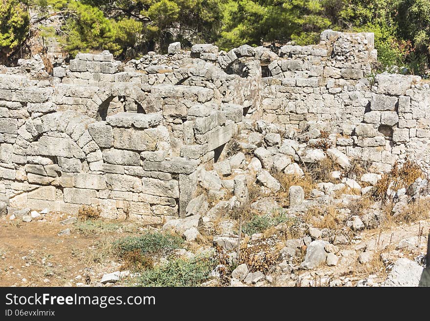 Rome ruins in Phaselis