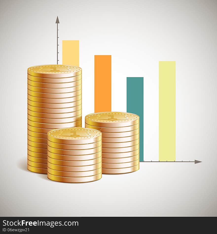 Vector theme of business with cents. This is file of EPS10 format.