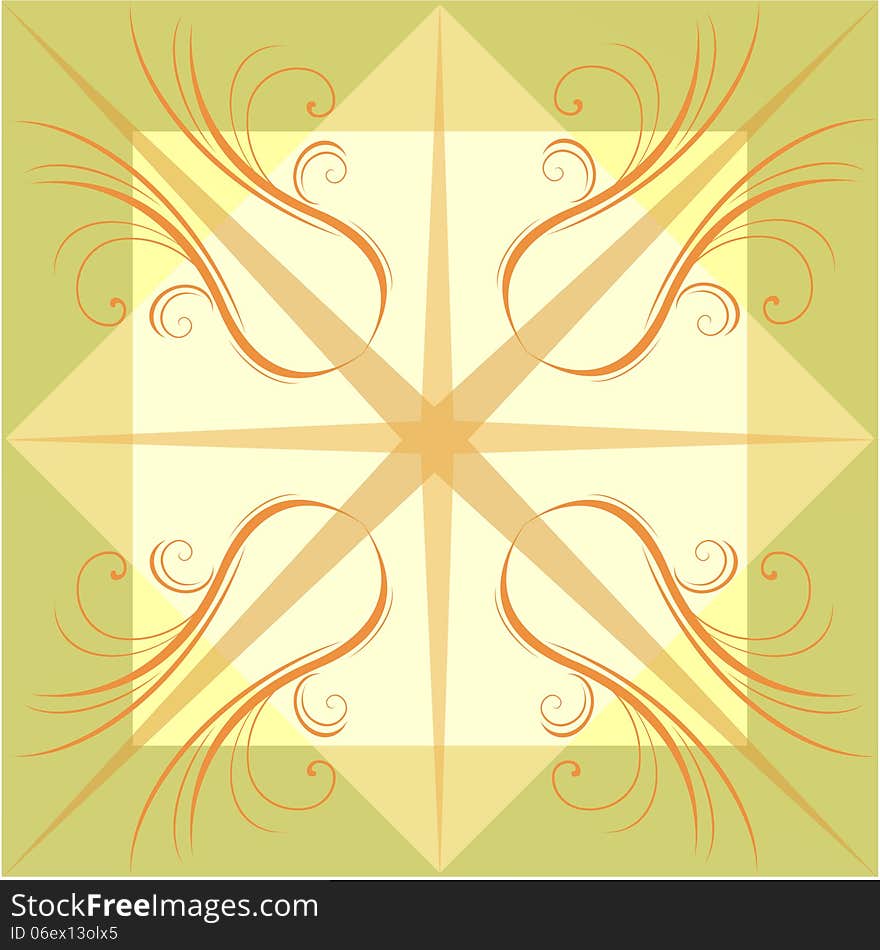 Seamless ornamental tile background