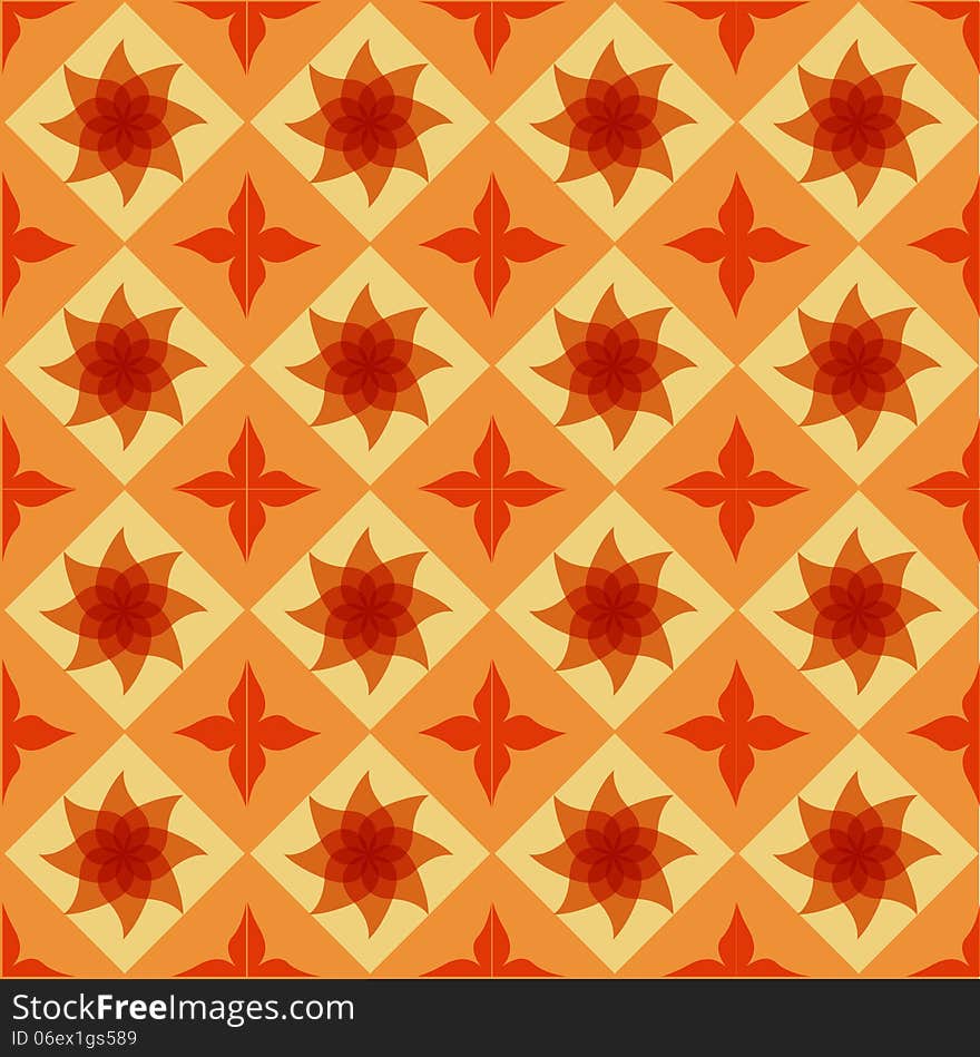 Seamless ornamental tile background