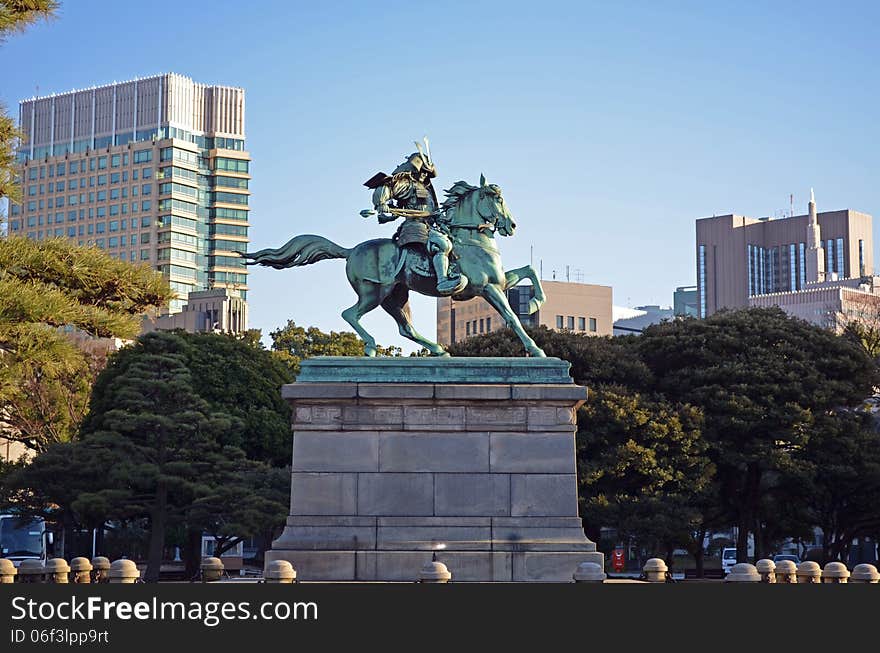 Japanese Samurai Statue