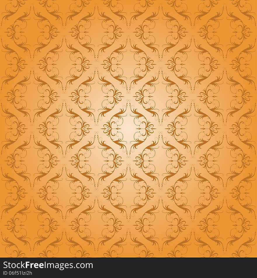 Damask seamless floral pattern.