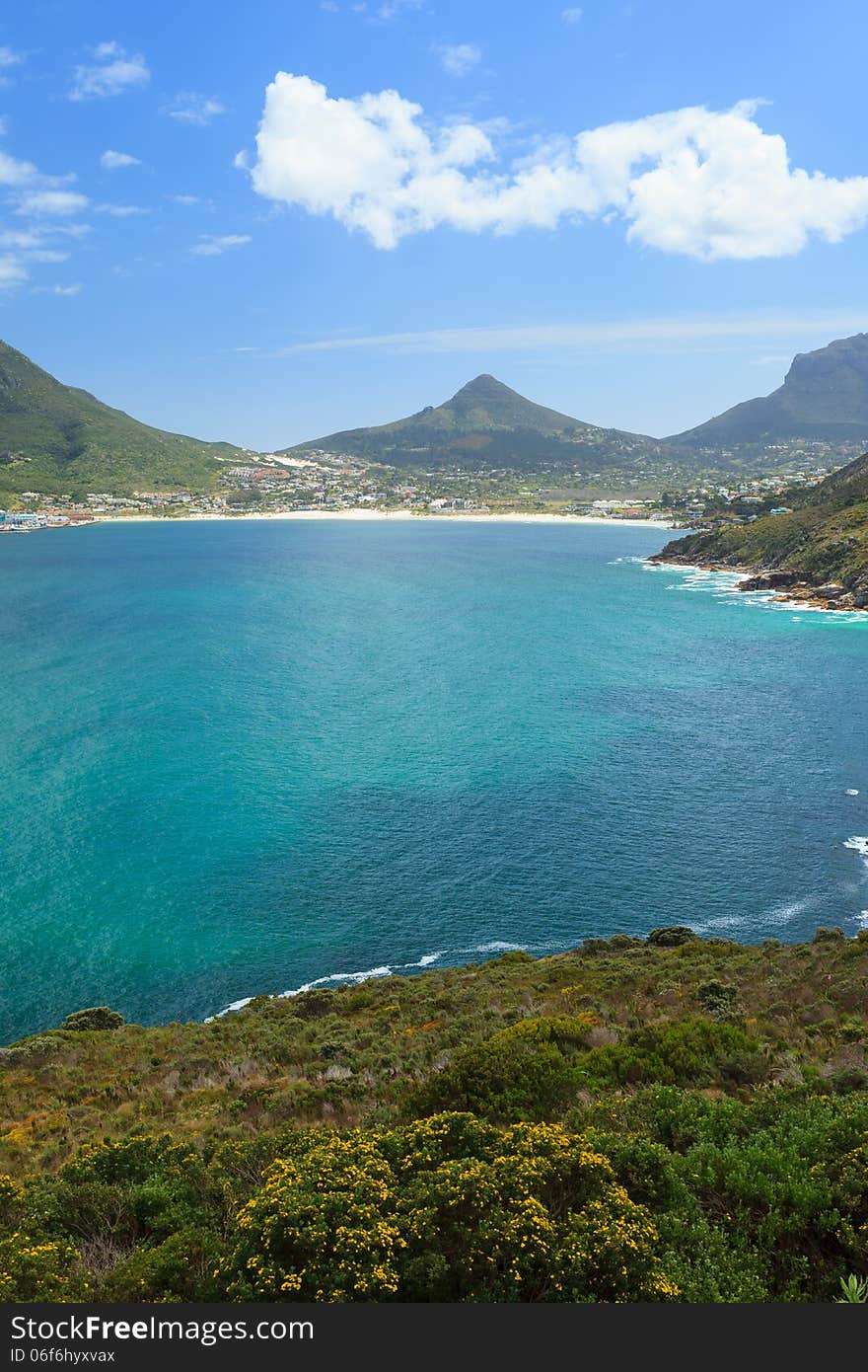 View of Hout Bay from Chapmans Peak - Cape Town, South Africa