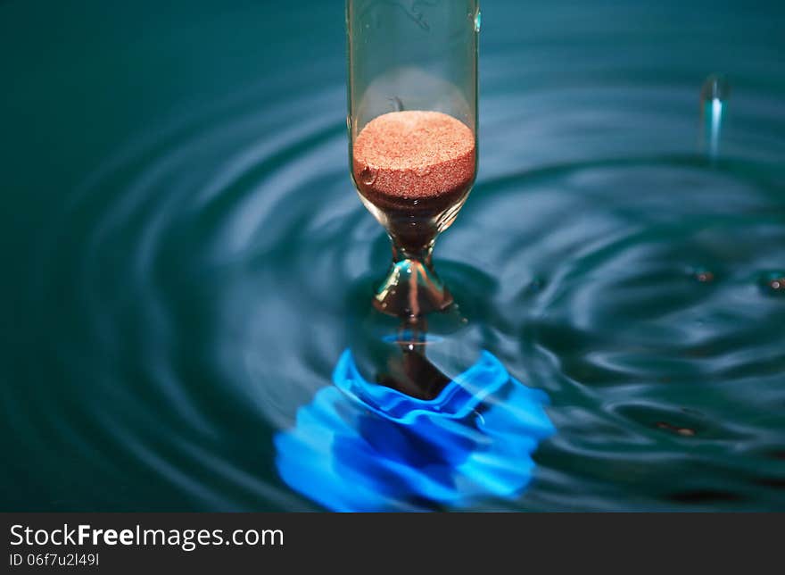 Hourglass In Water