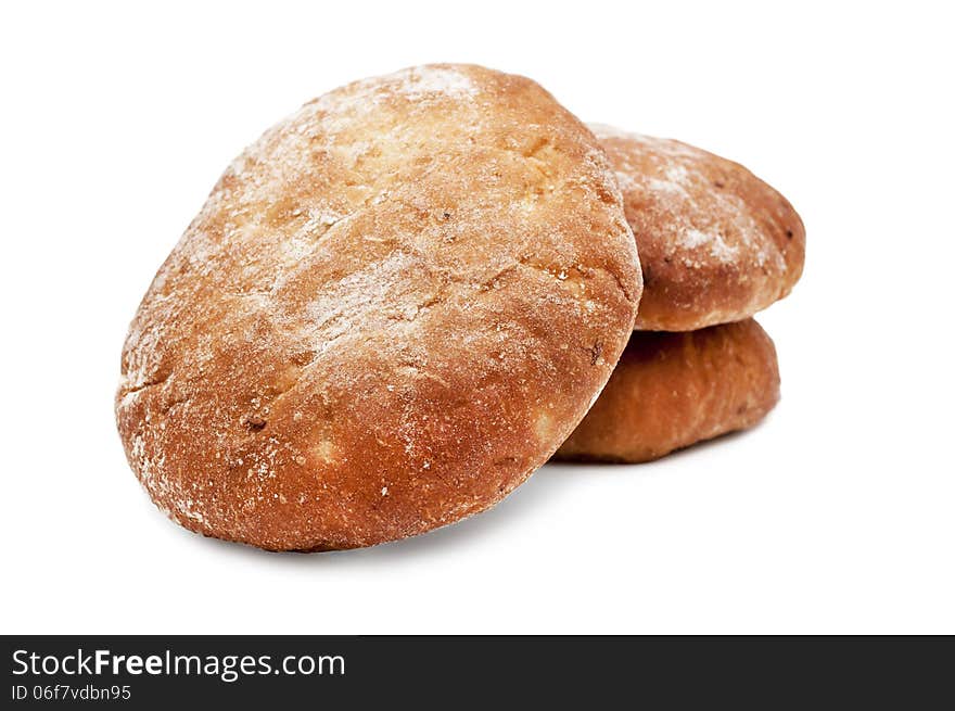 Fresh sweet white bread isolated, fresh pastries. Fresh sweet white bread isolated, fresh pastries