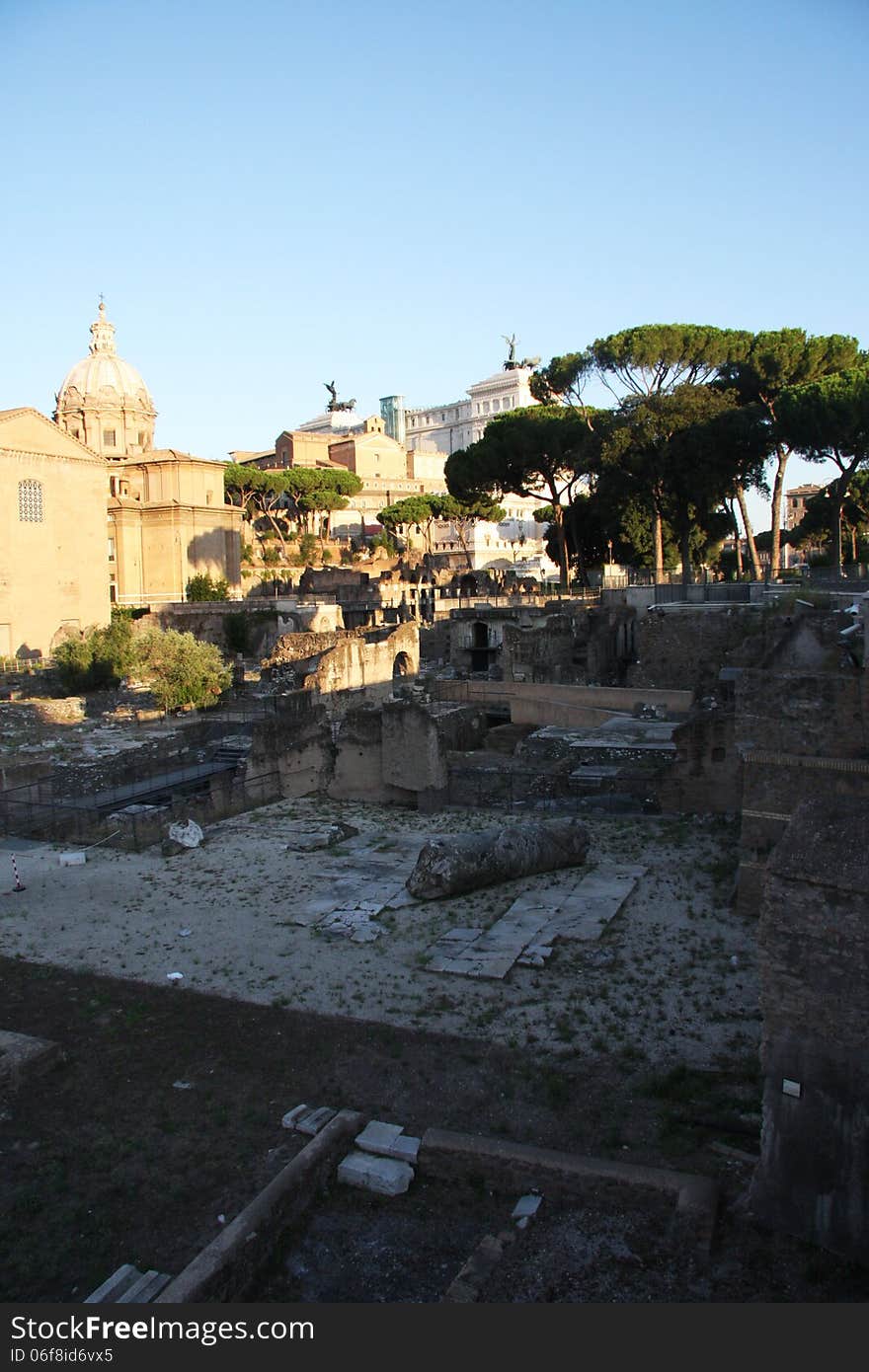 Roman Forum in the morning