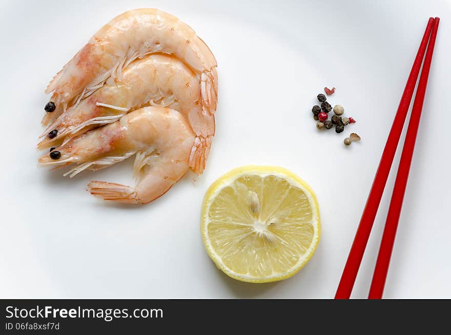 Prepared shrimps