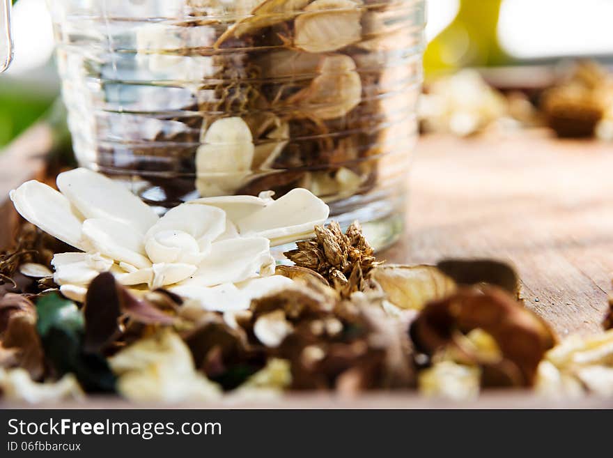 Close up of potpourri,dry flowers