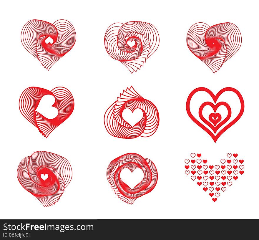 Vector Valentines day icons