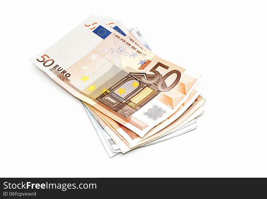 Euro banknotes