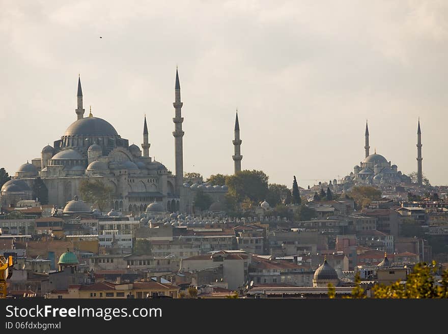 Istanbul landscape from a distance