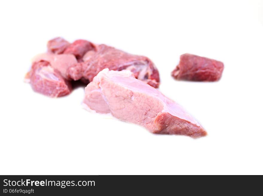 Beef Fillet On A White Background