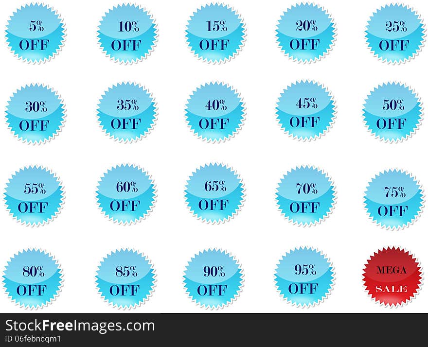 Discounts Badges which are perfect for any website with light blue business classic looks. Available in vector AI. Discounts Badges which are perfect for any website with light blue business classic looks. Available in vector AI.