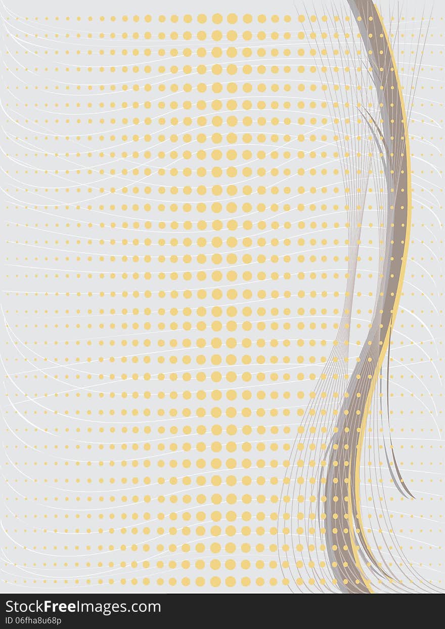 Gray Background With Yellow Dots.