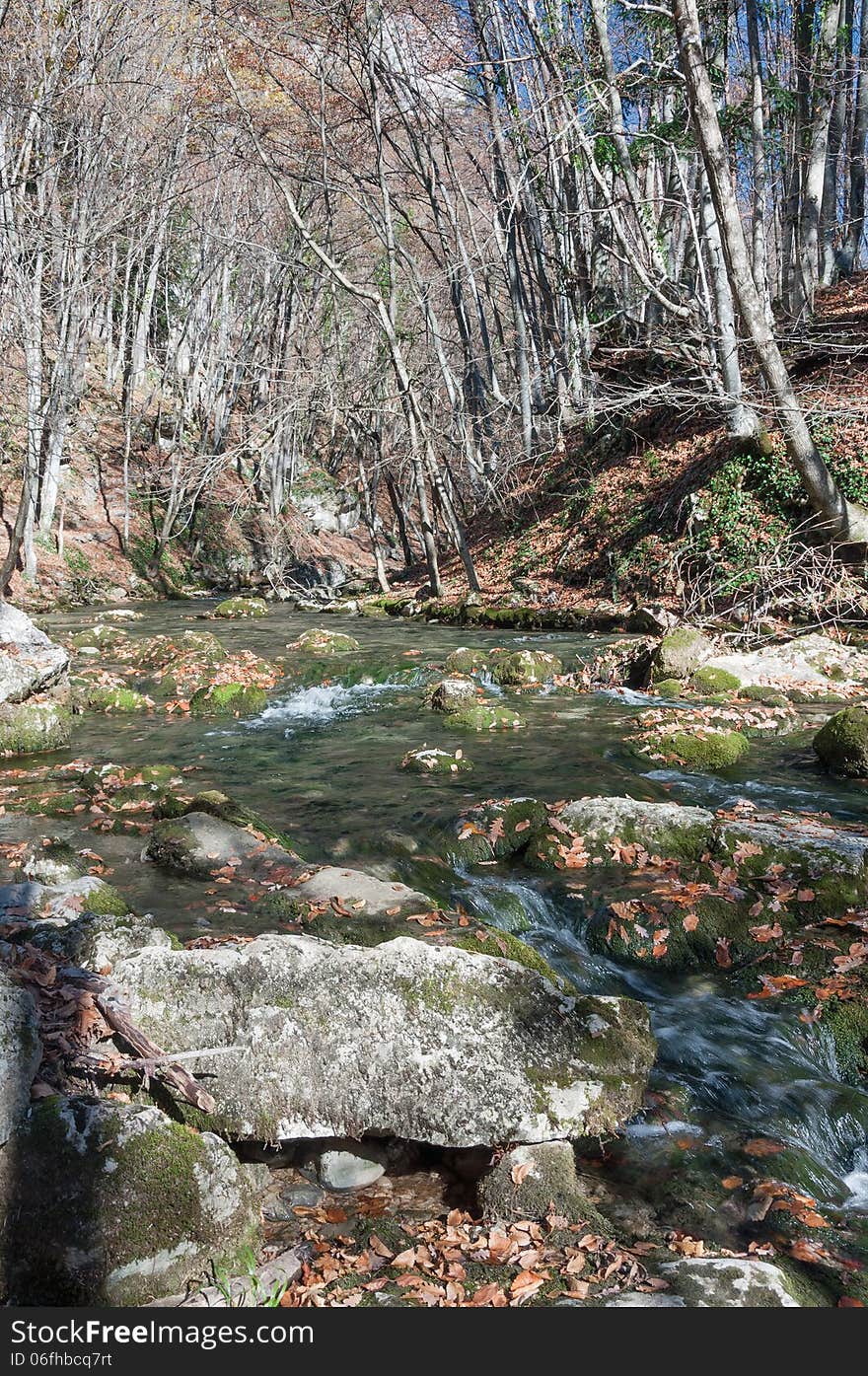 Crimea mountain rivers