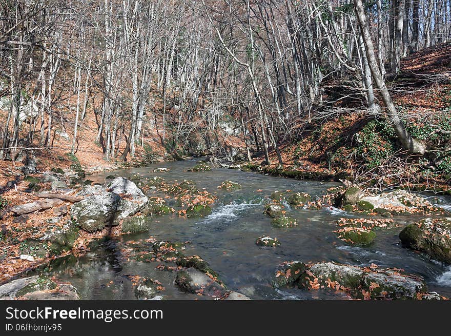 Crimea mountain rivers