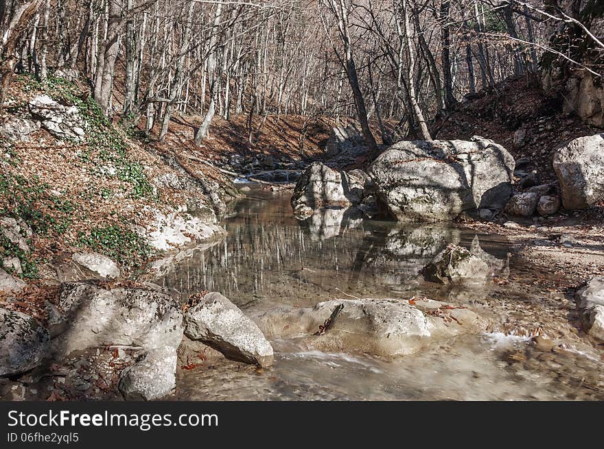 Crimea mountain rivers