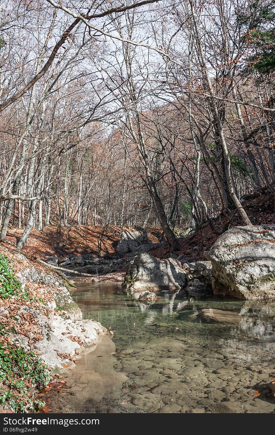 Crimea mountain rivers