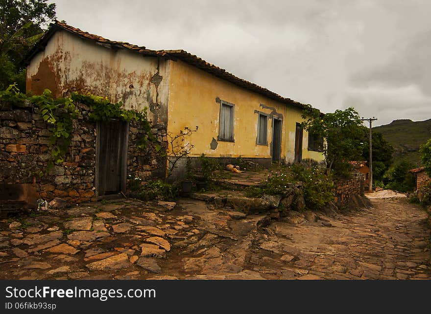 The ancient architecture style of South America colonial ages here in Xique Xique do Igatu, an old village linked to the diamond production. Xique Xique do Igatu is also knowed as Machu Picchu baiana, by the stone architecture style.