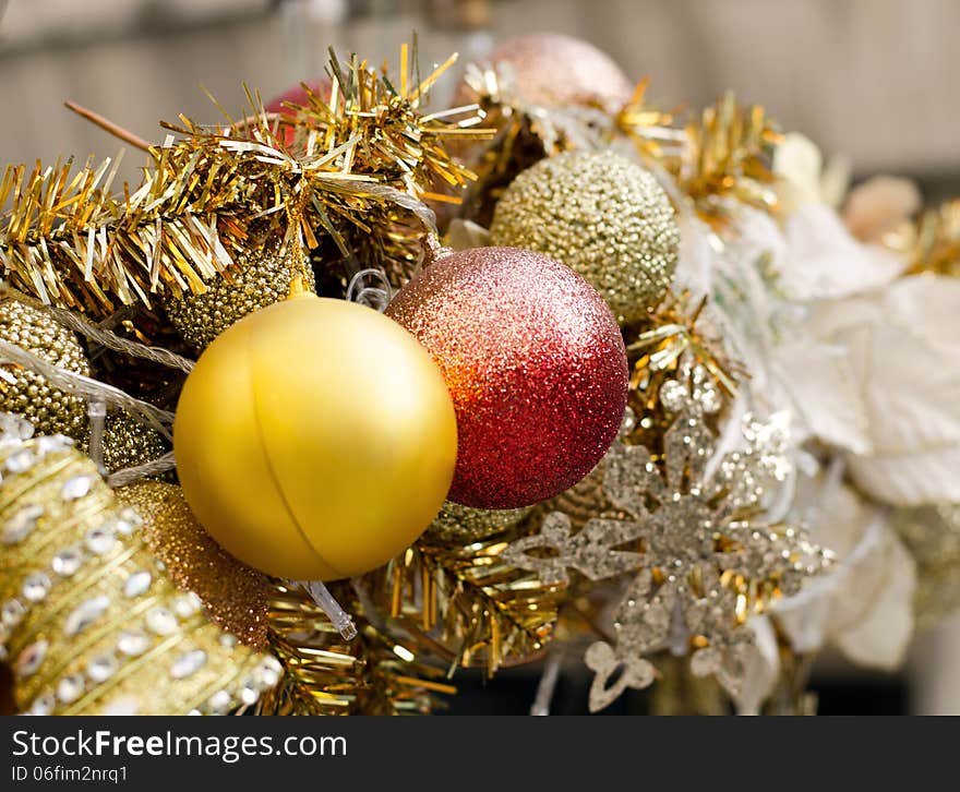 Close up of Beautiful Christmas decoration