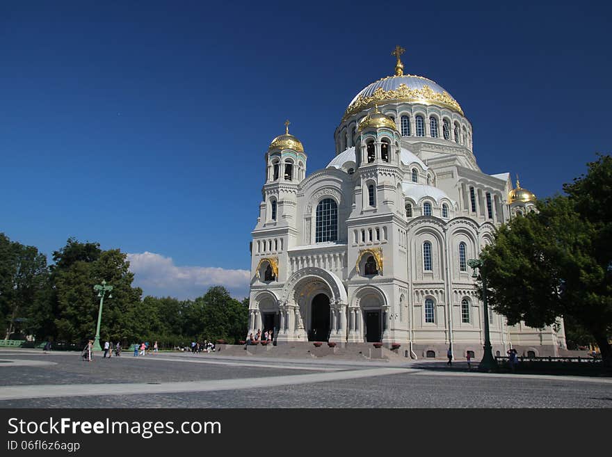 The Naval cathedral of Saint Nicholas in Kronshtad