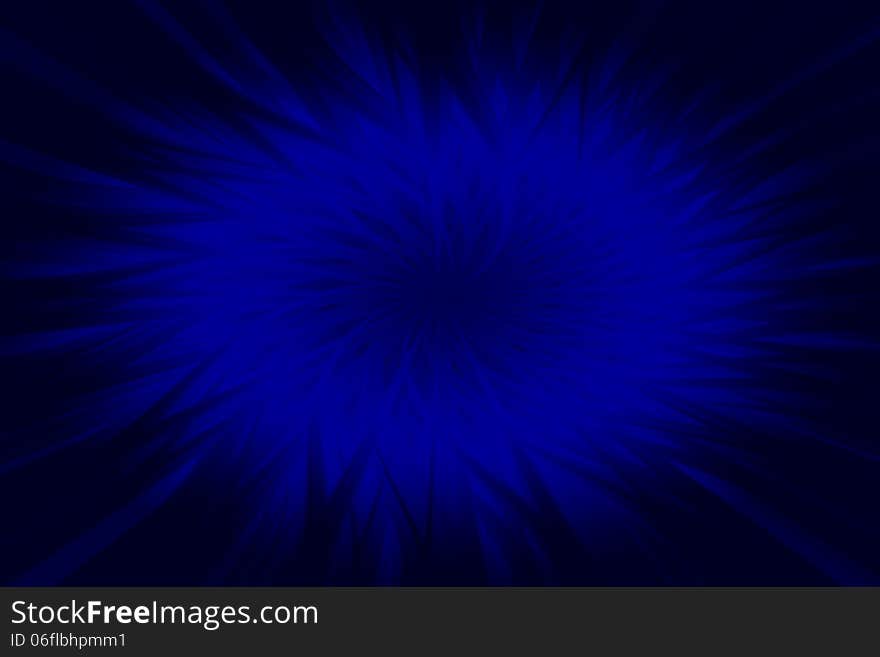 Flower abstract background in blue