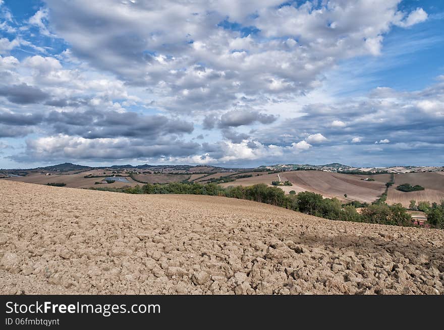 Fabolous view of the Marche region in Italy. Photo taken on: September, 2013. Fabolous view of the Marche region in Italy. Photo taken on: September, 2013